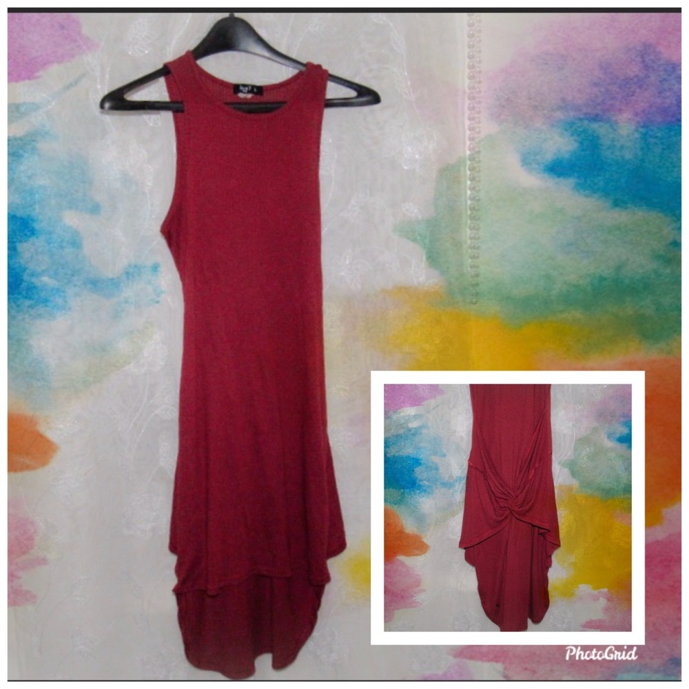 Women's highlow dress.